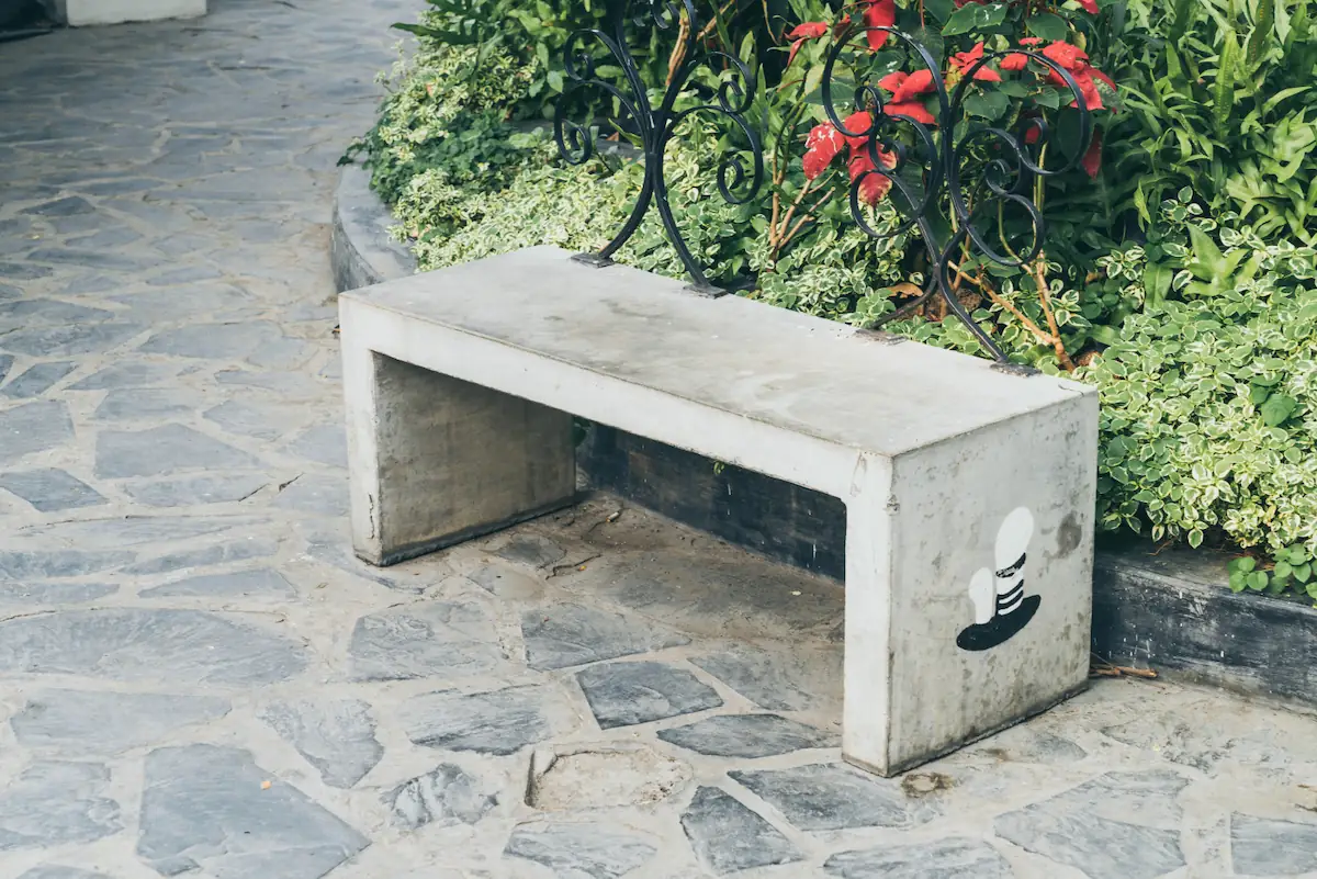 Monolithic Concrete Chair Model